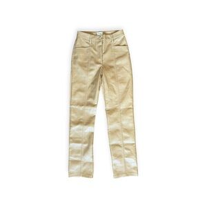 WILFRED beige pants XS Sz 0  polyurethane